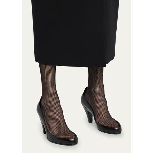 The Row Sock Pumps in Black Leather Mesh 39 9 With Box New Womens Boots - Picture 17 of 17